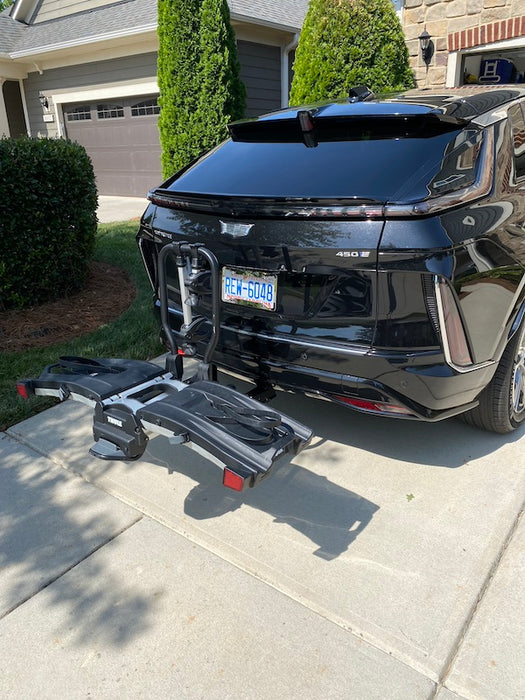 Cadillac Lyriq EcoHitch installed rear view