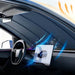 Powered automatic retractable windshield sunshade installed