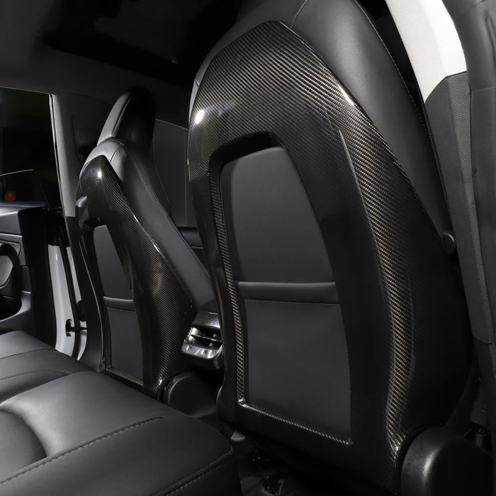 Back Seat Cover for Model 3 / Y - Real Carbon Fiber Interior Mods