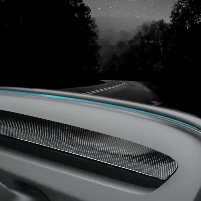 Real Dry Carbon Fiber Dash Cover Overlay for Model 3 Highalnd & New Model Y