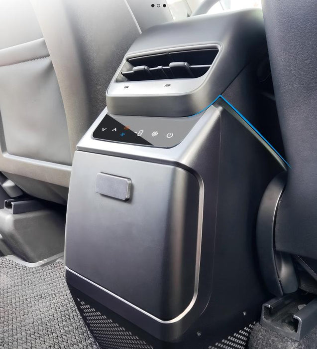 Rear Armrest Box Refrigerator for Model Y | Compressor Cooling | 40-Min Fast Cool | Non-Destructive Install