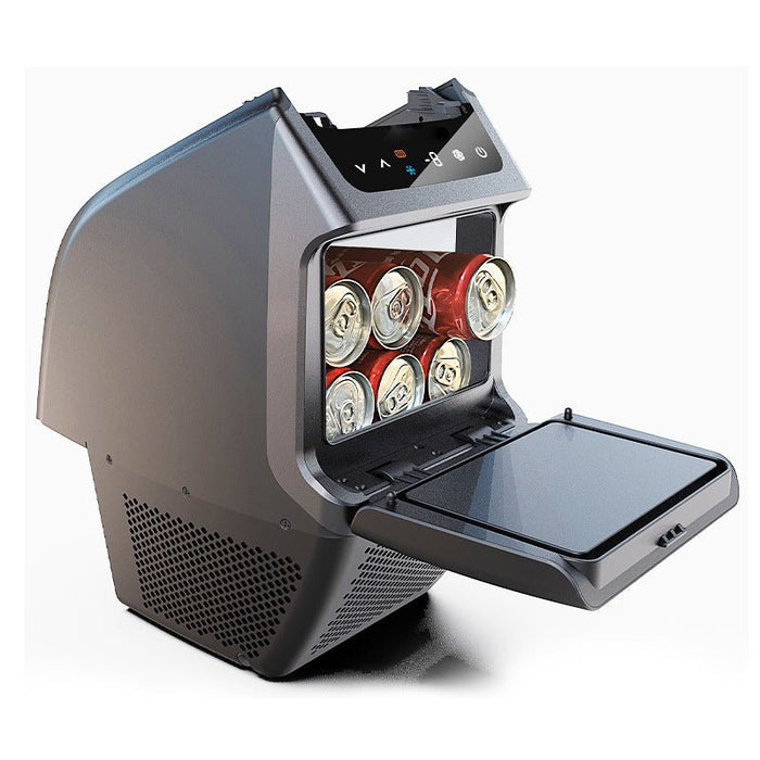 Rear Armrest Box Refrigerator for Model Y | Compressor Cooling | 40-Min Fast Cool | Non-Destructive Install