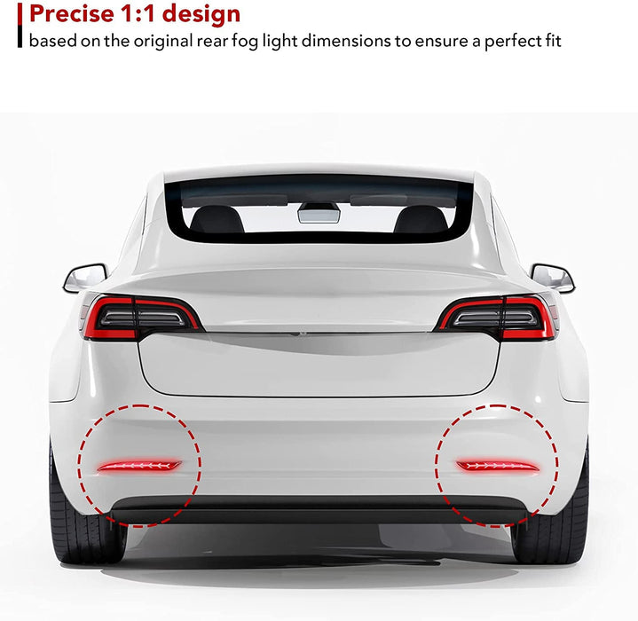 TESERY Rear Bumper Turn Signal Light Upgrade for Model Y