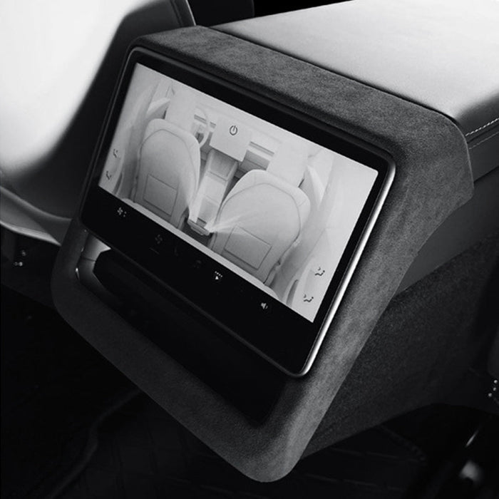 Rear Display Frame In Tumbled Leather for Model 3 Highland / Model Y Juniper