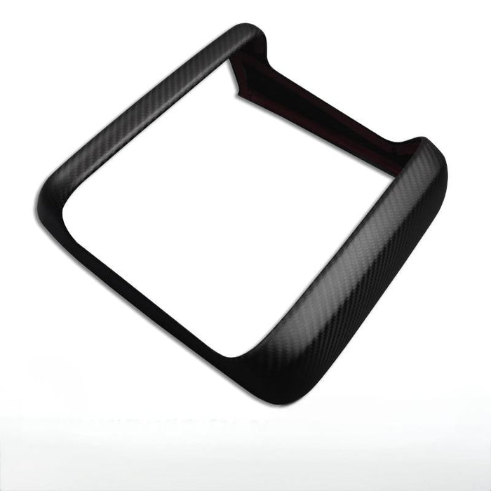 Rear Screen Air Outlet Frame Dry Carbon Fiber Overlay for Model S/X 2021+