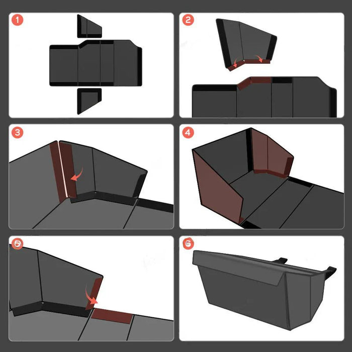 Rear Underseat Storage Box Foldable Organizer for Cybertruck