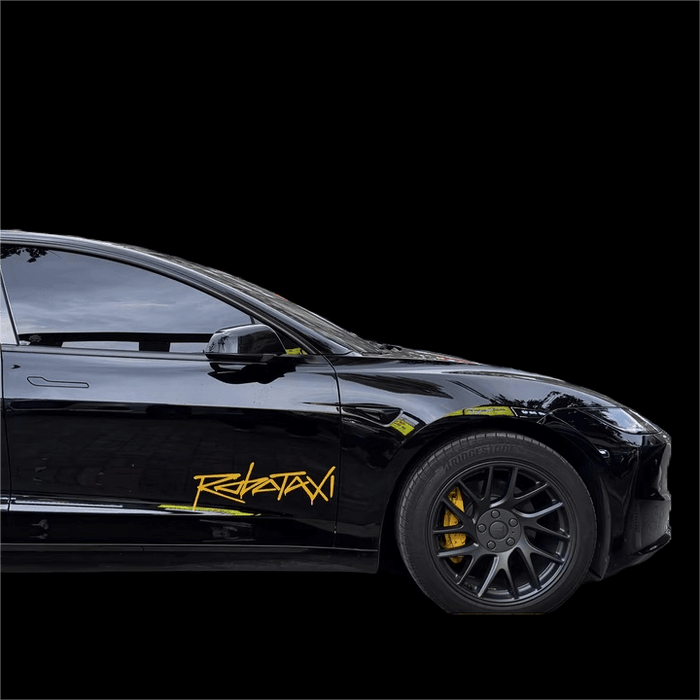 Reflective Robotaxi Decal | Tesla Body & Window Waterproof PVC Sticker