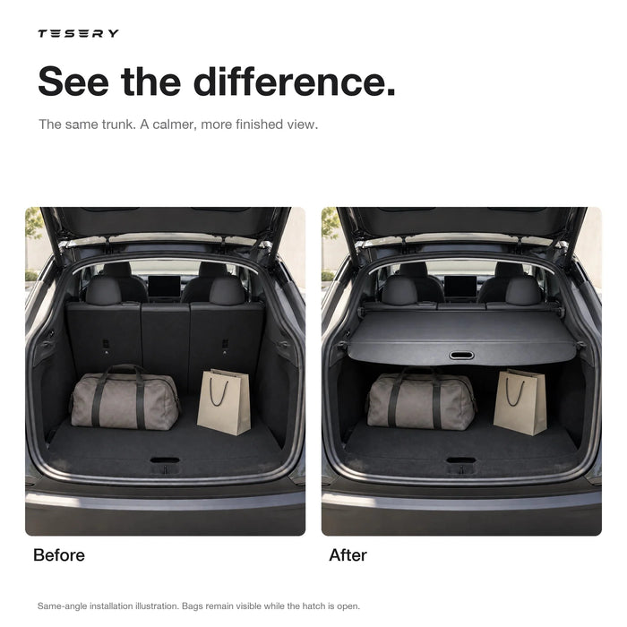Retractable Cargo Cover for Model Y Juniper