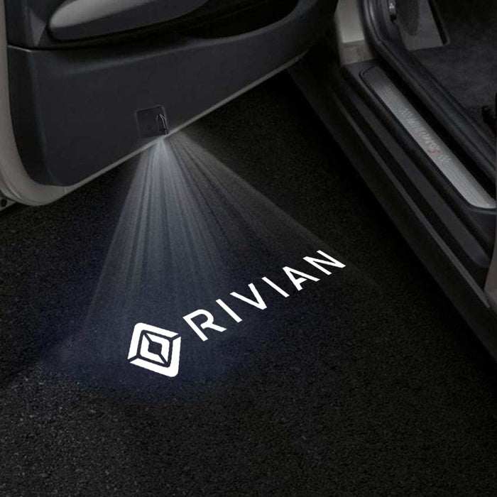 Rivian R1S Door Stick On Puddle Lights Various Designs 2022-2026
