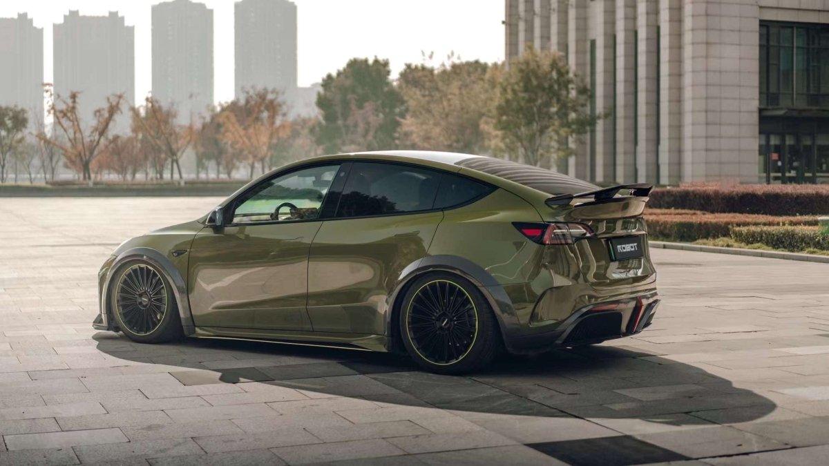 Robot Craftsman "STARSHIP" Widebody Wheel Arches for Tesla Model Y Performance AWD Carbon Fiber/FRP