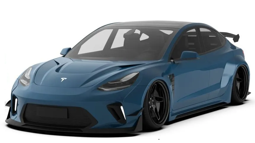 Kit de carrocería completa "Hacker" Widebody para el Tesla Model 3