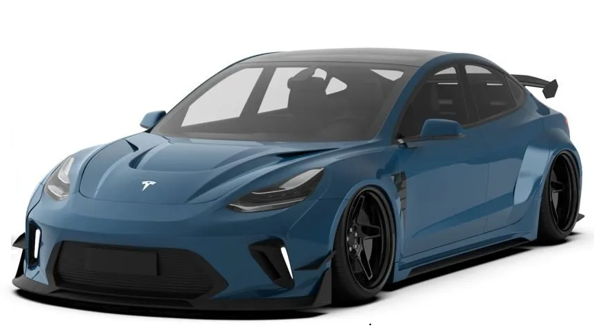 "Hacker"  Widebody Full Body Kit For Tesla Model 3