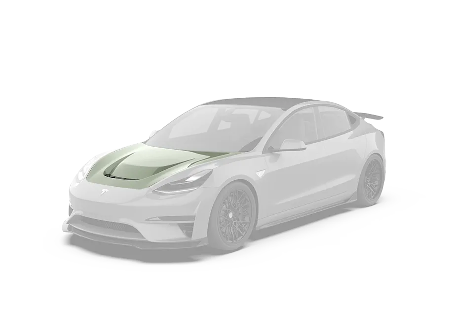 "Crypton"  Hood Bonnet For Tesla Model 3