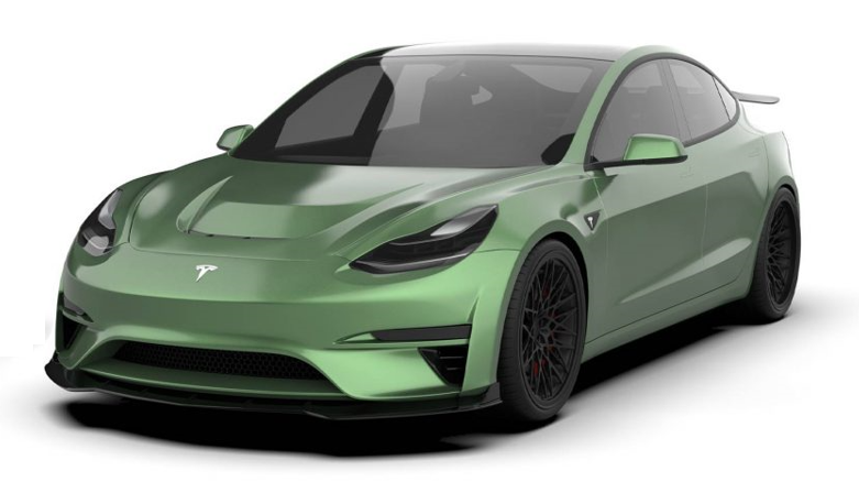 "Crypton" Carbon Fiber Full Body Kit For Tesla Model 3