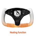 Yoke Steering Wheel for Tesla Model X 2016-2020 | Model S 2014-2020 | Black Microfiber Smooth Leather with Built-In Heating Function