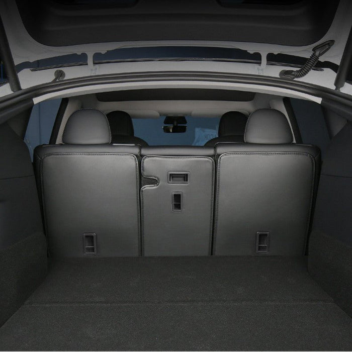 Leather Seat Back Protector with Storage for Model Y | Waterproof | Anti-Kick