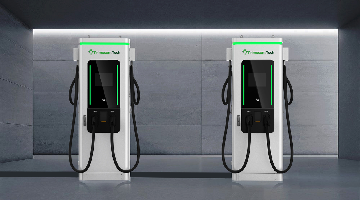 Primecom.Tech Level 3 DC Dual Dispenser EV Charger Supercharger DC Fast Charger for Electric Vehicles