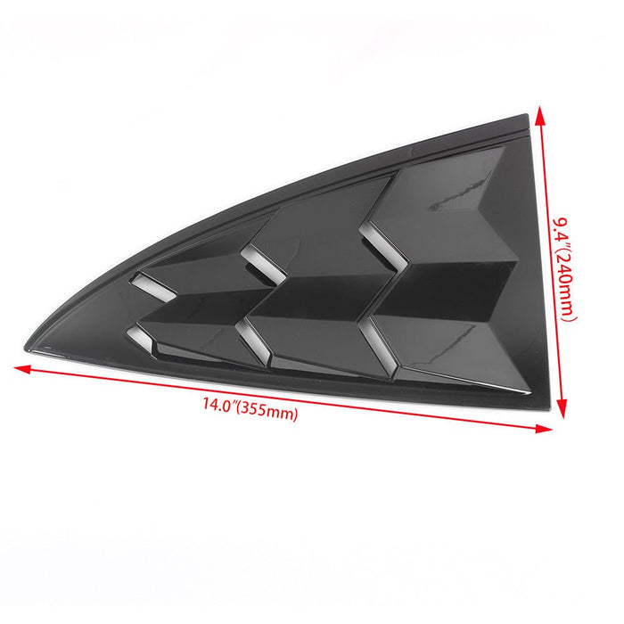 Rear Side Window Louvers Trim for Tesla Model 3 [2 PCS]