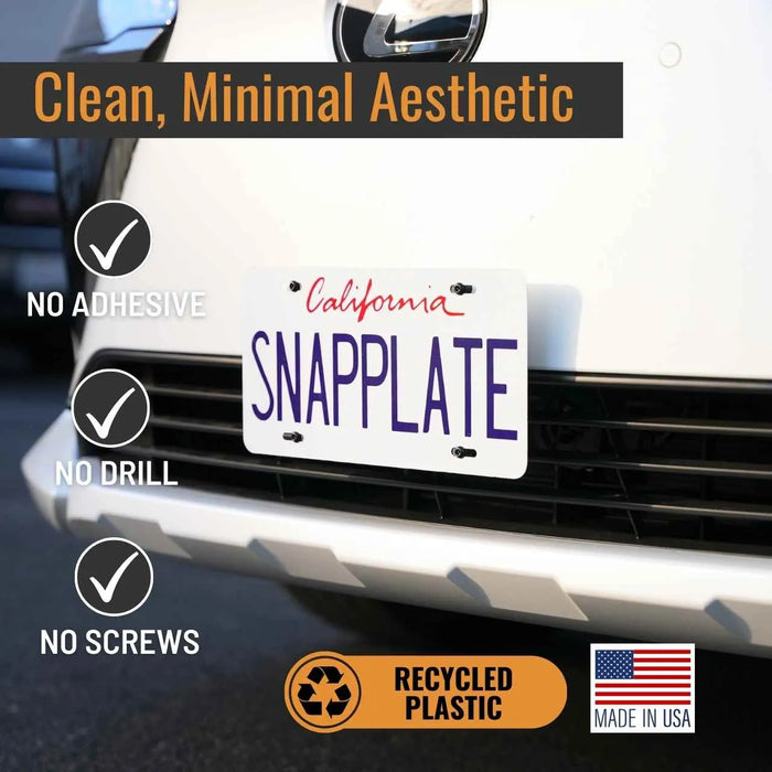 Lexus RZ SnapPlate No-Drill Front License Plate Holder
