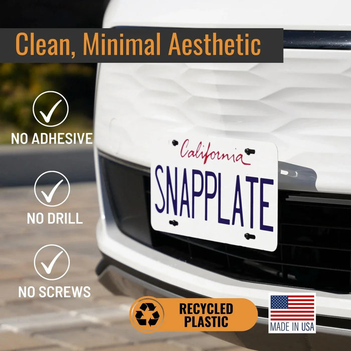 Chevrolet Bolt EUV SnapPlate No-Drill Front License Plate Holder