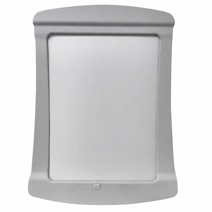 Gray electric starry sky sunroof shade, front view