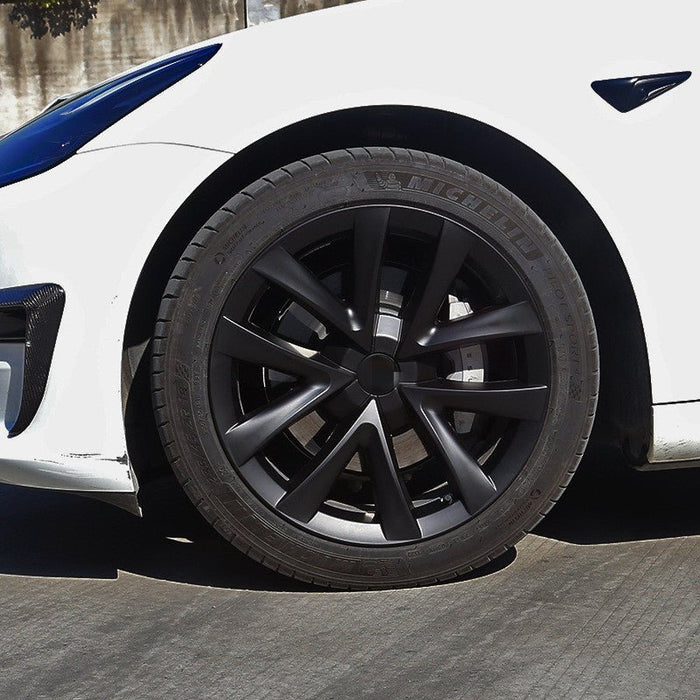 TESERY 18″ Wheel Caps S Plaid Style for Tesla Model 3 (4PCS)