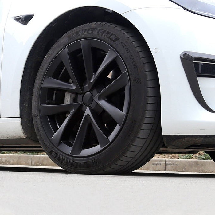 TESERY 18″ Wheel Caps S Plaid Style for Tesla Model 3 (4PCS)