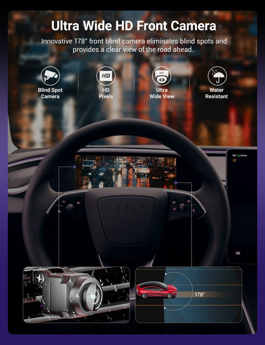 TESERY 8.9'' Dashboard Display with Ambient Lighting for Model 3 Highland / Model Y Juniper