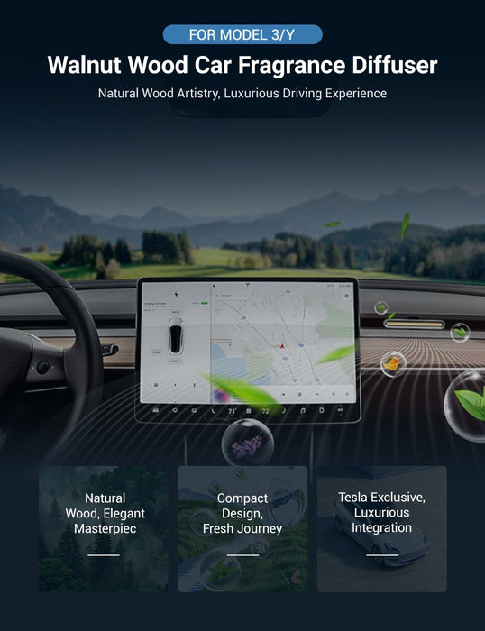 TESERY Car Fragrance Diffuser for Model 3/Y