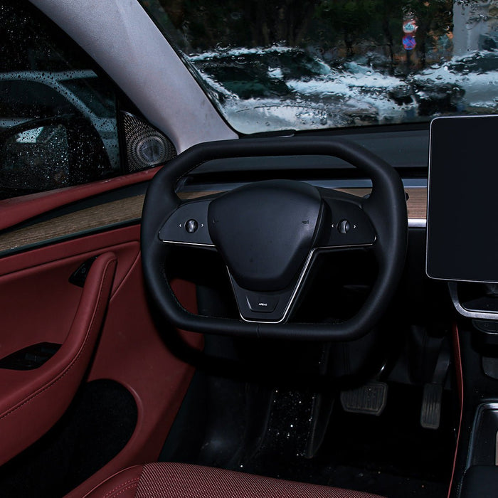 TESERY Cyber Steering Wheel for Tesla Model 3 / Y【Cybertruck Style】