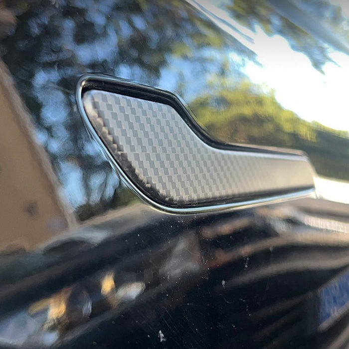 TESERY Door Handle Protect Cover for Tesla Model 3 / Y - Carbon Fiber Exterior Mods