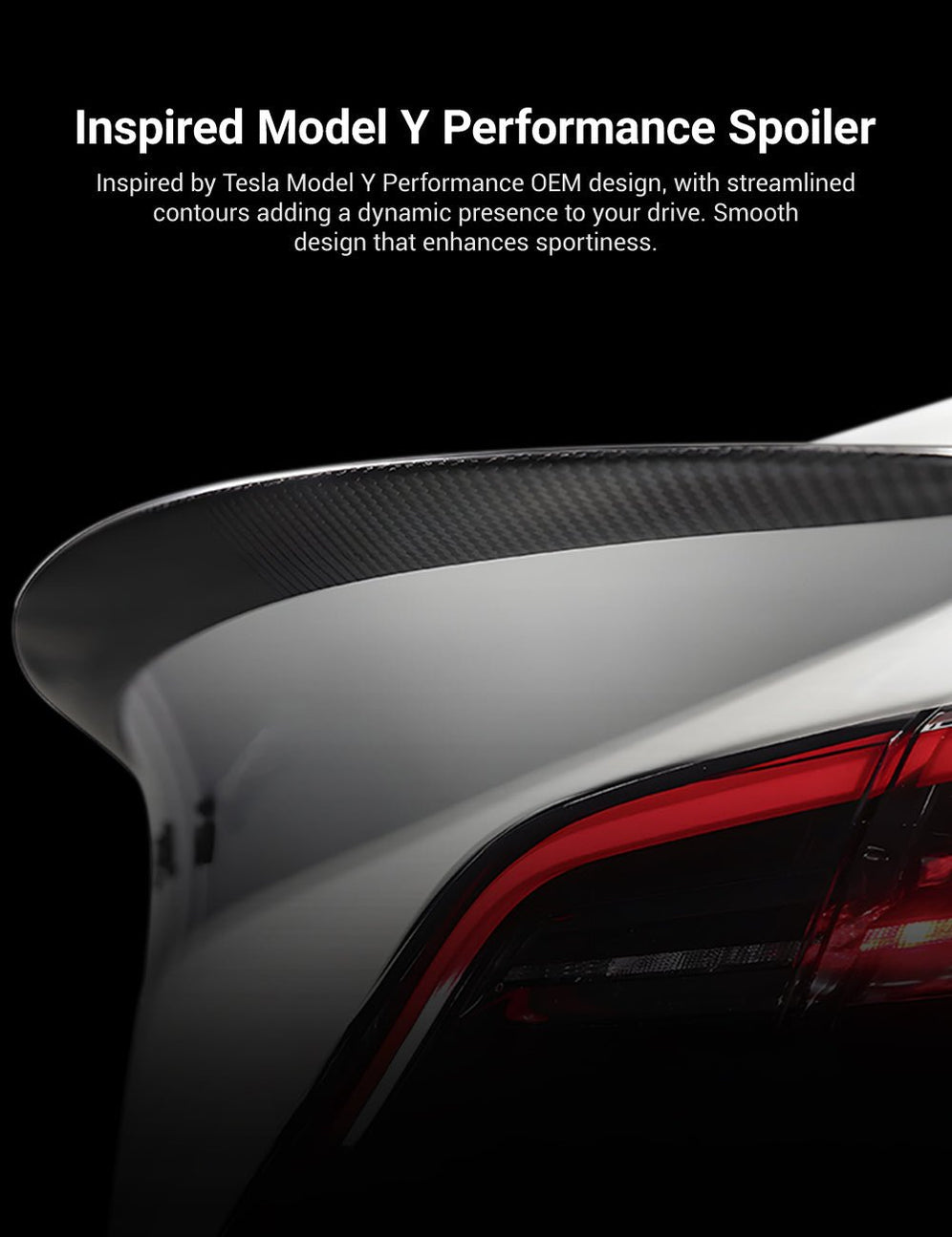 TESERY Spoiler Performance Style for Model Y / Model 3 Highland - Dry ...