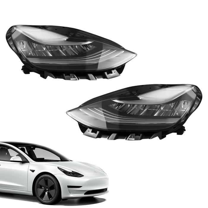 Full LED Headlight Replacement for Model 3 (17-20) & Model Y (20-21) 丨1077371/1077372