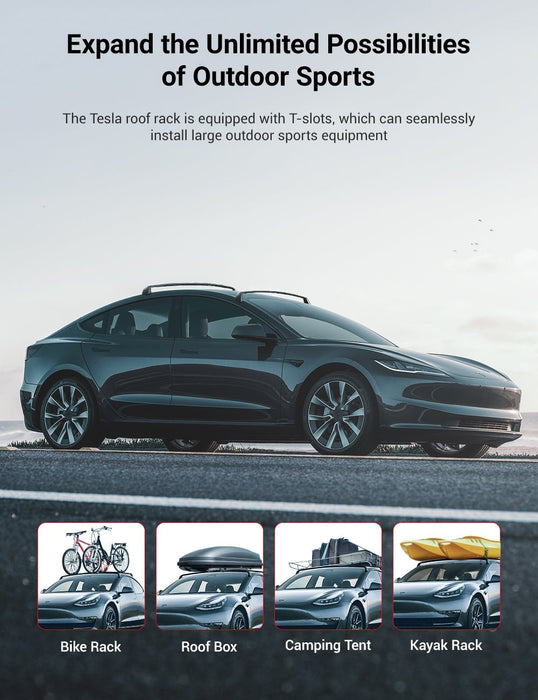 TESERY Roof Rack for Tesla Model 3 Highland / Model Y (Set of 2)