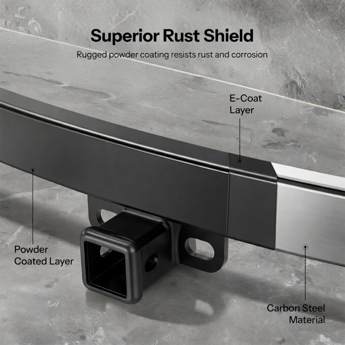 TESERY Trailer Tow Hitch for Model Y | 6500 lbs Capacity | No-Drill Install