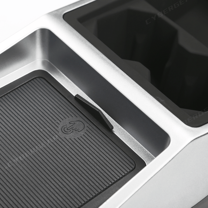 Tesla Cybertruck Center Floor Organizer & Trash Bin