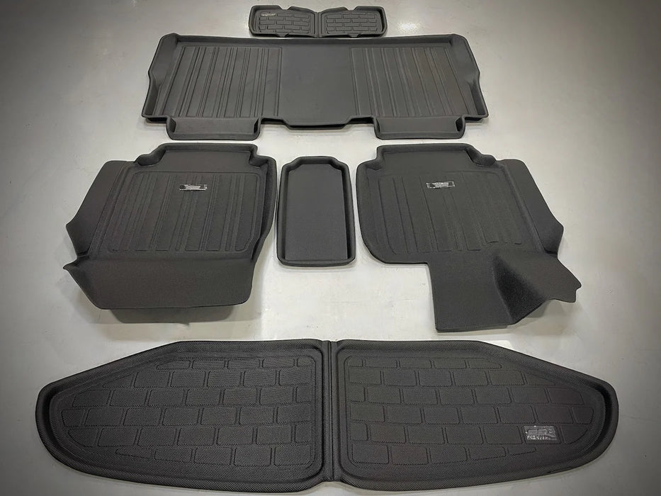 3D MAXpider Floor Mat Set - Custom Fit for Tesla Cybertruck 2024-2025 (Black, Front & Rear Rows) Kagu & Elitect