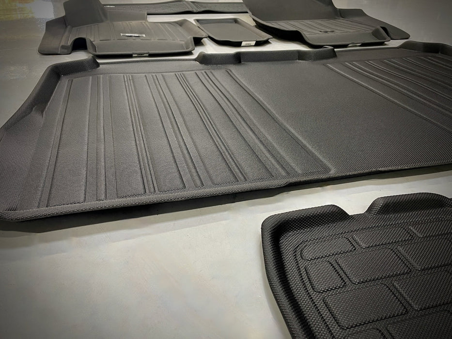 3D MAXpider Floor Mat Set - Custom Fit for Tesla Cybertruck 2024-2025 (Black, Front & Rear Rows) Kagu & Elitect