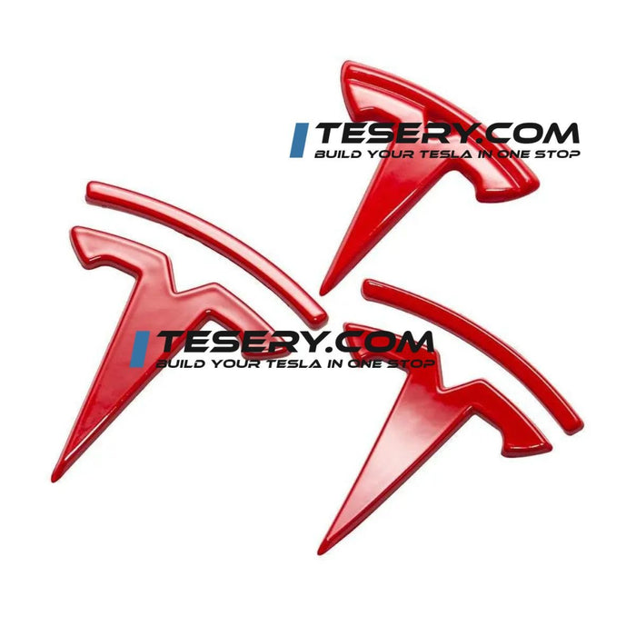 Tesla Logo "T" Emblem for Model 3 / Y (Set of 3)