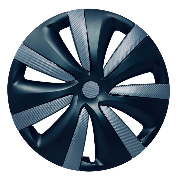 Tempest Wheels Vinyl Wrap | Carbon Fiber Film Decal for Tesla Model S 2021-2026