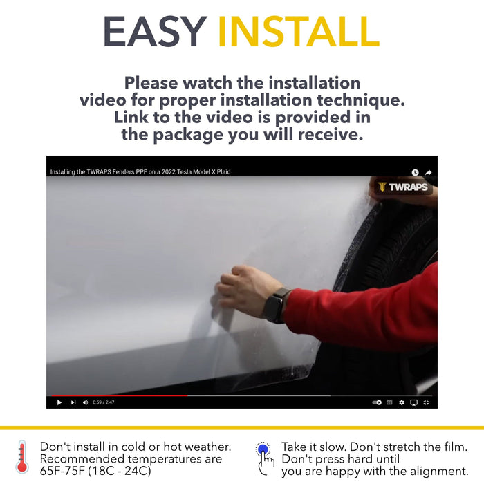 Rear Fenders PPF | Paint Protection Film for Tesla Model X 2017-2026