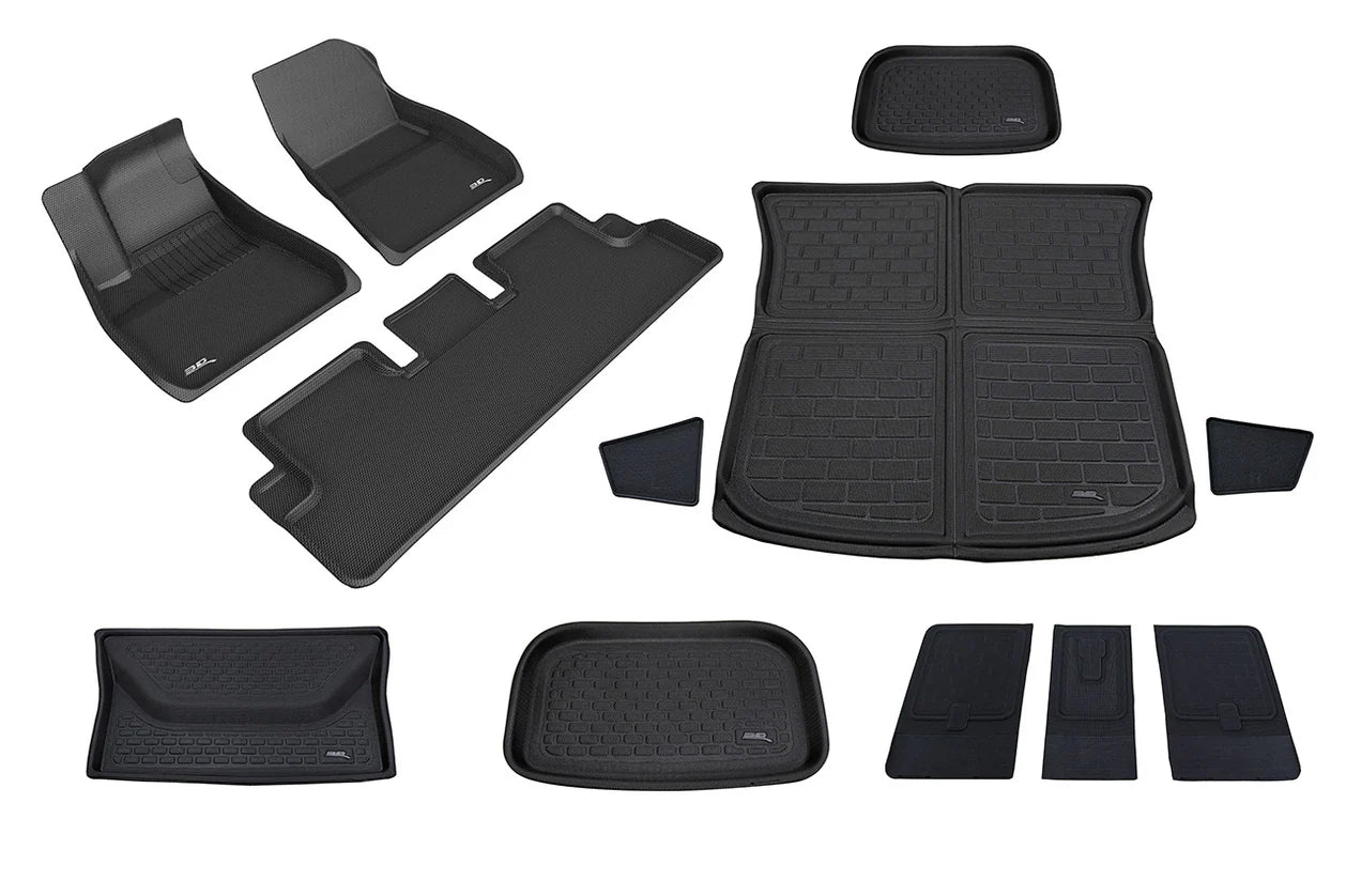 Alfombrillas y revestimientos para todo tipo de clima 3D MAXpider para Tesla Model Y 2020-2026 + Juniper