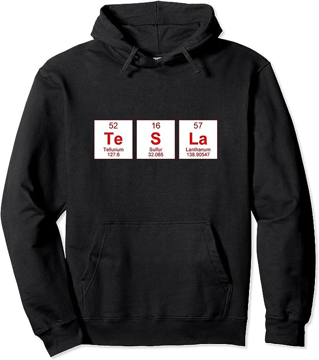Periodic-Table-Tesla Pullover Hoodie