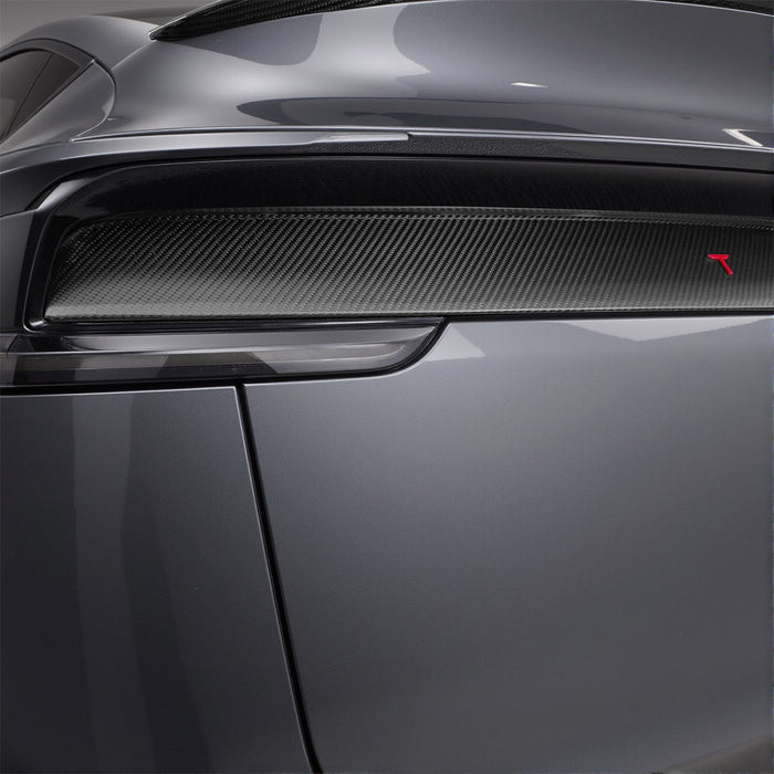 Trunk Tailgate Applique for Tesla Model Y Juniper - Real Dry Molded Carbon Fiber