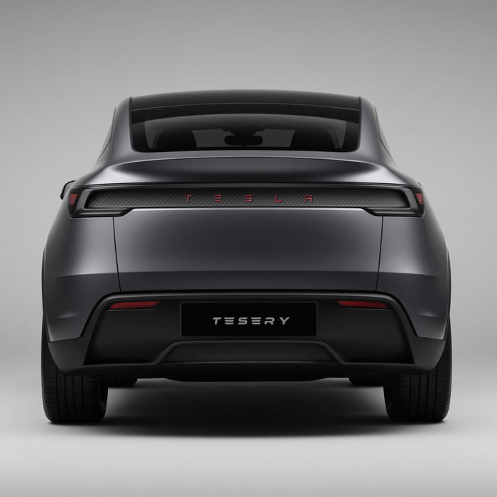 Trunk Tailgate Applique for Tesla Model Y Juniper - Real Dry Molded Carbon Fiber