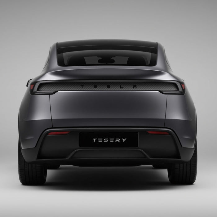 Trunk Tailgate Applique for Tesla Model Y Juniper - Real Dry Molded Carbon Fiber