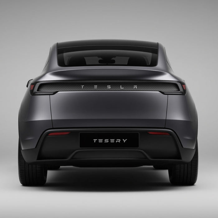 Trunk Tailgate Applique for Tesla Model Y Juniper - Real Dry Molded Carbon Fiber