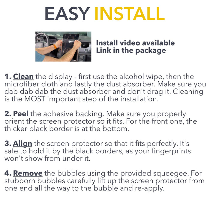 15.5" Screen Protector | Ford F-150 Lightning (Lariat & Platinum) and Mustang Mach-E