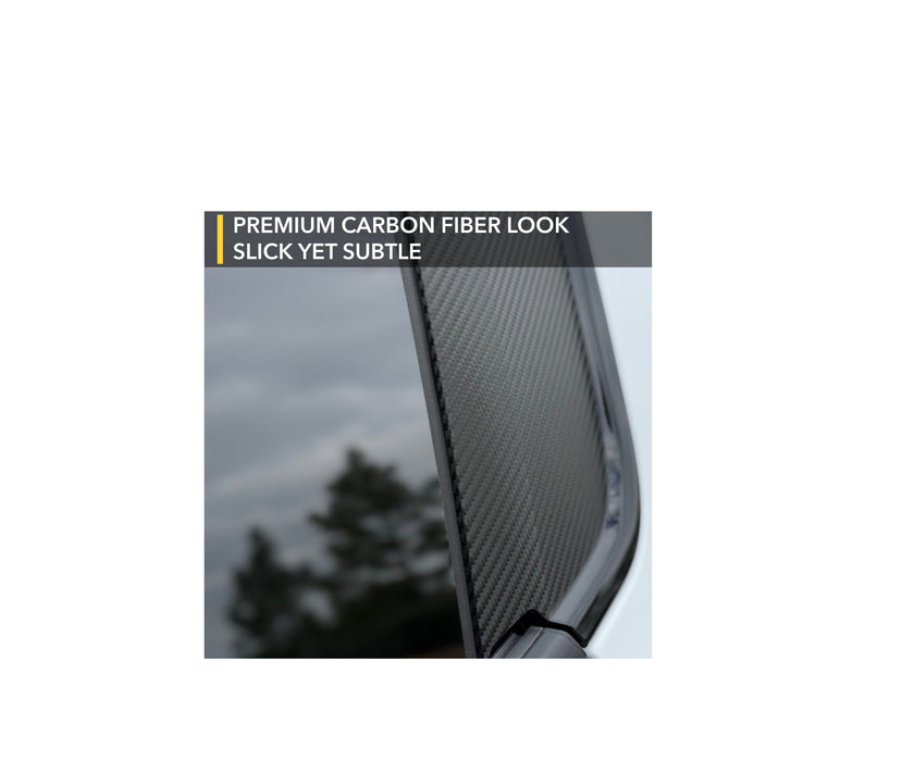 ABC Pillars Vinyl Wrap | GMC Hummer EV - Carbon Fiber Film Decal