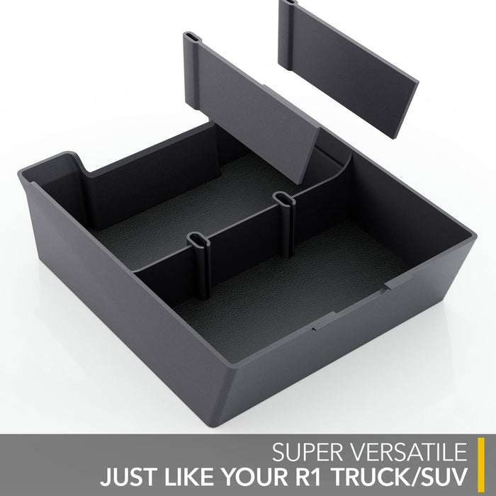 Armrest Organizer | for Rivian R1T & R1S 2021-2026, Storage Tray